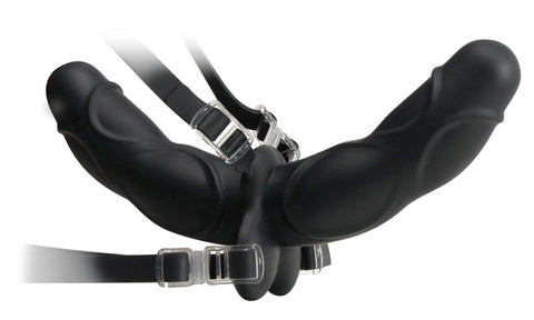 Pipedream Products Fetish Fantasy Elite Double Delight Strap on Dildo - Strap On Sextoys