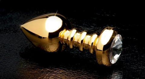 Pipedream Products Fetish Fantasy Gold Luv Backdoor Pleasure Anal Plug - Steel Sex Toys