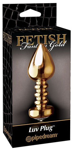 Pipedream Products Fetish Fantasy Gold Luv Backdoor Pleasure Anal Plug - Steel Sex Toys