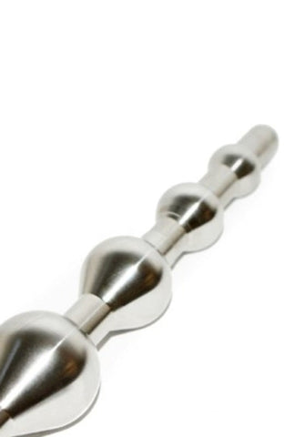 Hells Couture Five Stage Bulbed Steel Sex Probe Progressive Anal Training - Anal Beads and Balls