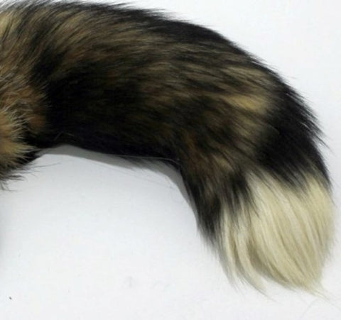 BDStyle Funky Fox Tail & Metal Anal Plug with Decorative Fox Tail - Steel Sex Toys