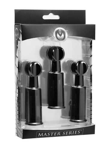 XR Brands Fusion Triple Suckers Adjustable Suction Sex Toy - Breast and Nipple Toys