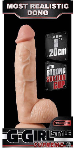 NANMA Corporation G Girl 8 Dong Smooth Head with Suction Cup Base - Realistic Dildos