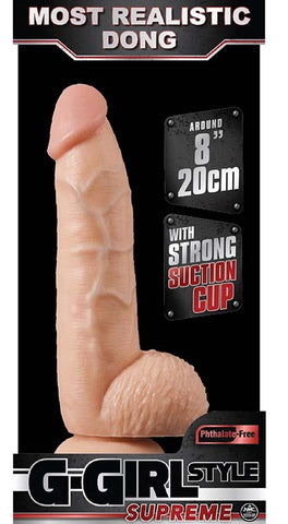 NANMA Corporation G Girl 8 Dong Tapered Tip Realistic Dildo with Suction Cup - Realistic Dildos