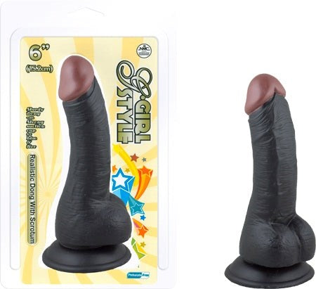 NANMA Corporation G Girl Style Realistic Dong W/ Suction Cup 6 Hands Free - Realistic Dildos