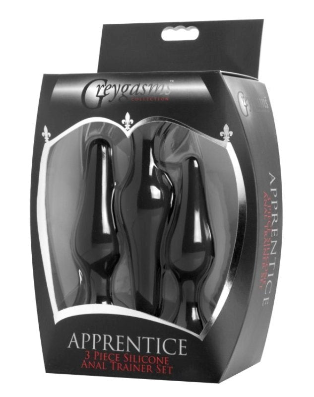 XR Brands Greygasms Apprentice Anal Trainer Set Progressive Butt Plug Kit - - Sex Kits