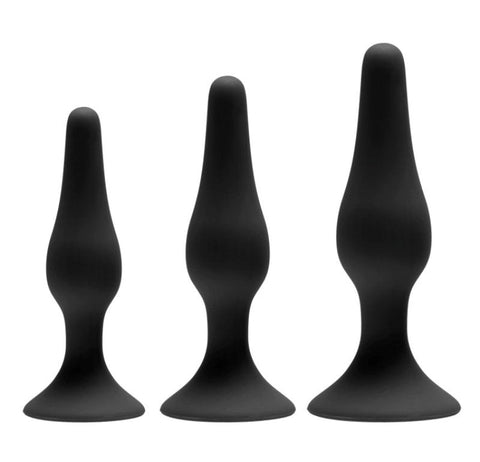XR Brands Greygasms Apprentice Anal Trainer Set Progressive Butt Plug Kit - Sex Kits