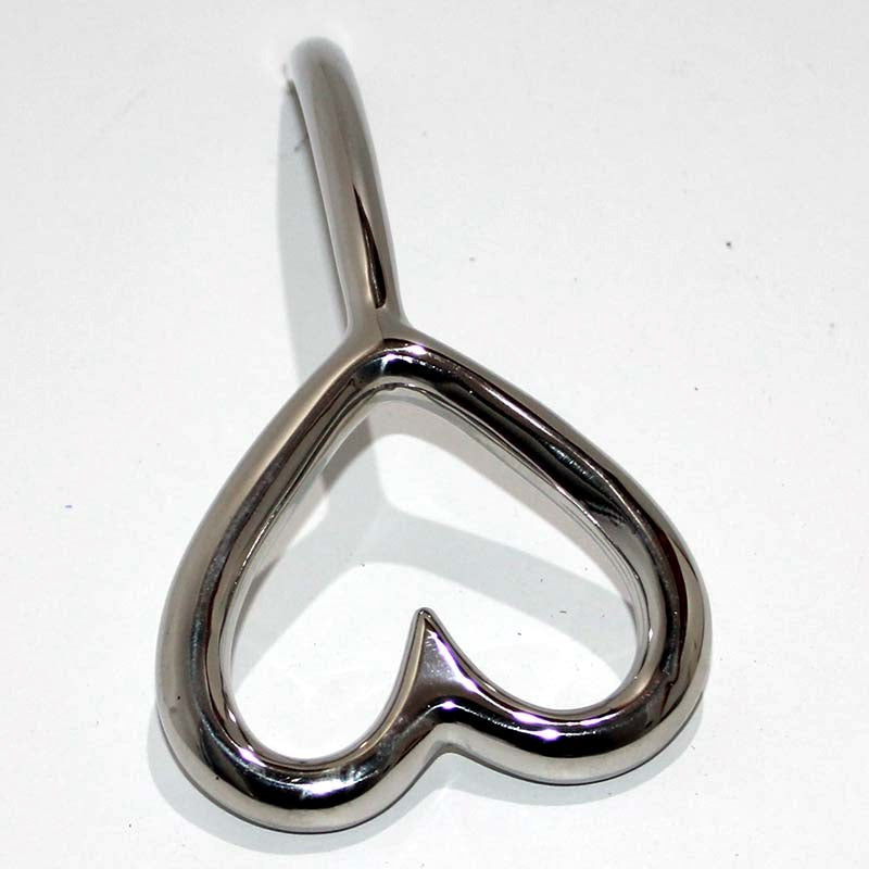 Hells Couture Heart T Handle Attachment Premium Surgical Steel Sex Toy - Breast and Nipple Toys