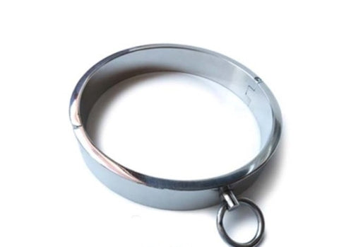 Hells Couture Heavy Stainless Steel Collar XL BDSM Collar - Steel Sex Toys