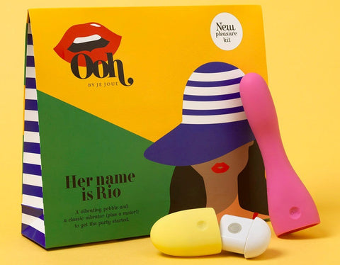 Je Joue Her Name is Rio G Spot Vibrator Kit with Interchangeable Heads - Sex Kits