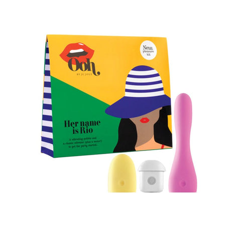 Je Joue Her Name is Rio G Spot Vibrator Kit with Interchangeable Heads - Sex Kits