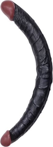 NANMA Corporation Hoodlum 14 Double Dong Black Realistic Veiny Texture - Realistic Dildos