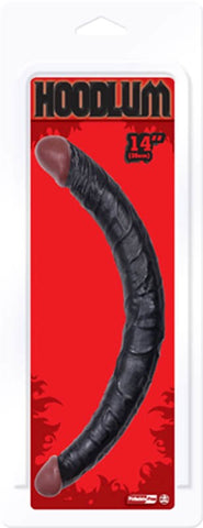 NANMA Corporation Hoodlum 14 Double Dong Black Realistic Veiny Texture - Realistic Dildos