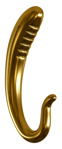 Pipedream Icicles Gold Edition G03 Glass Prostate Vibrator Hand Blown Design - Glass Sex Toys