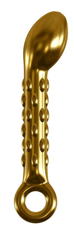 Pipedream Products Icicles Gold Edition G07 Glass P Spot Vibrator - Glass Sex Toys