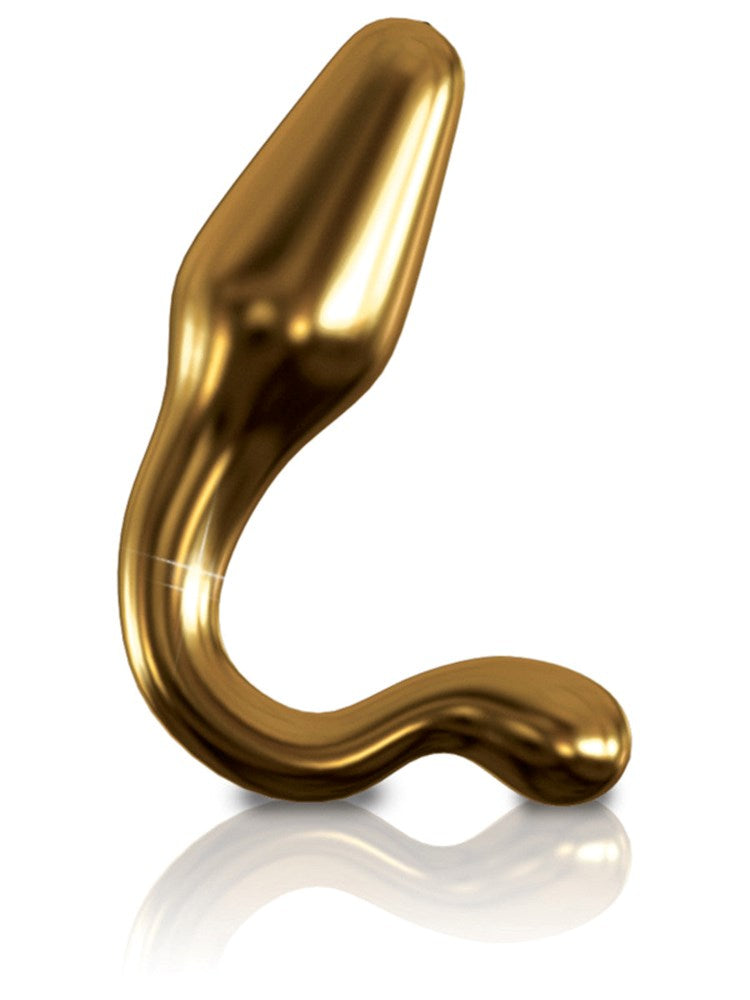 Pipedream Icicles Gold Edition G12 Glass Butt Plug Premium Borosilicate - - Glass Sex Toys