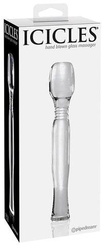 Pipedream Products Icicles No 58 Glass Body Wand Massager Premium - Glass Sex Toys
