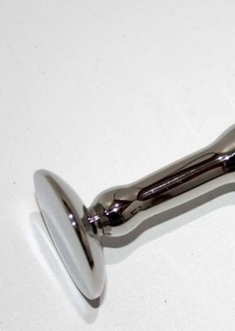 Hells Couture Indy Steel Anal Probe Medical Grade Steel Butt Plug - Steel Sex Toys