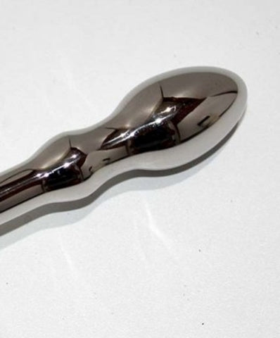 Hells Couture Indy Steel Anal Probe Medical Grade Steel Butt Plug - Steel Sex Toys