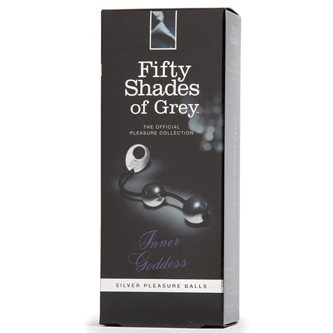 Love Honey Inner Goddess Silver Pleasure Anal Beads and Balls - Love Eggs and Kegel Exercisers