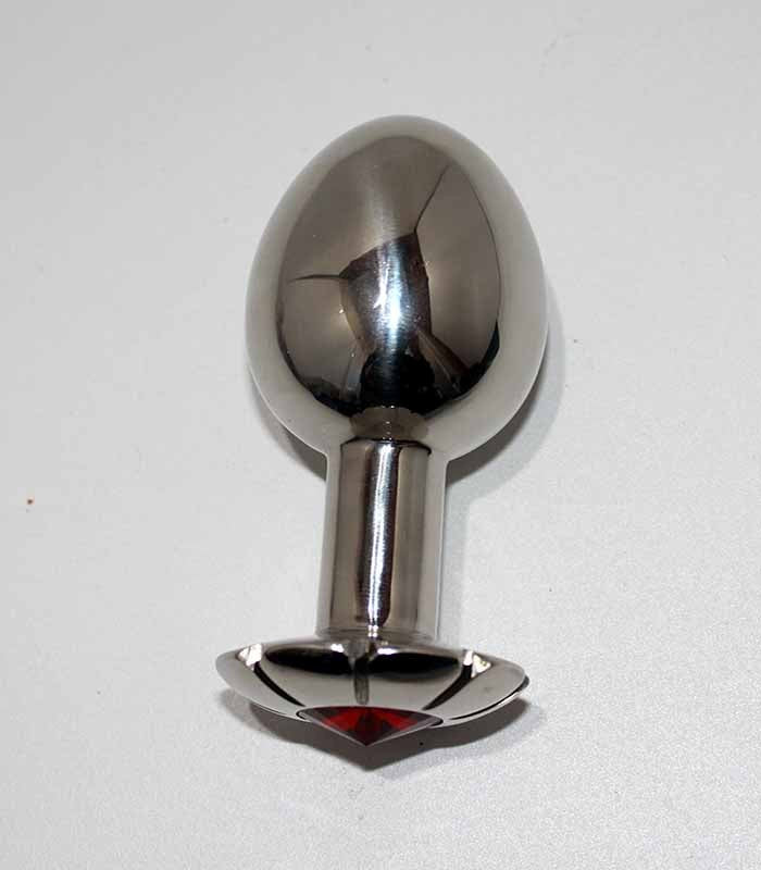 Hells Couture Luxurious Rose Quartz Butt Plug Refined Anal Pleasure - - Steel Sex Toys