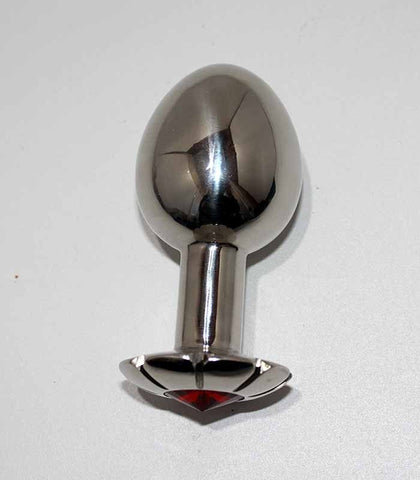 Hells Couture Luxurious Rose Quartz Butt Plug Refined Anal Pleasure - Steel Sex Toys
