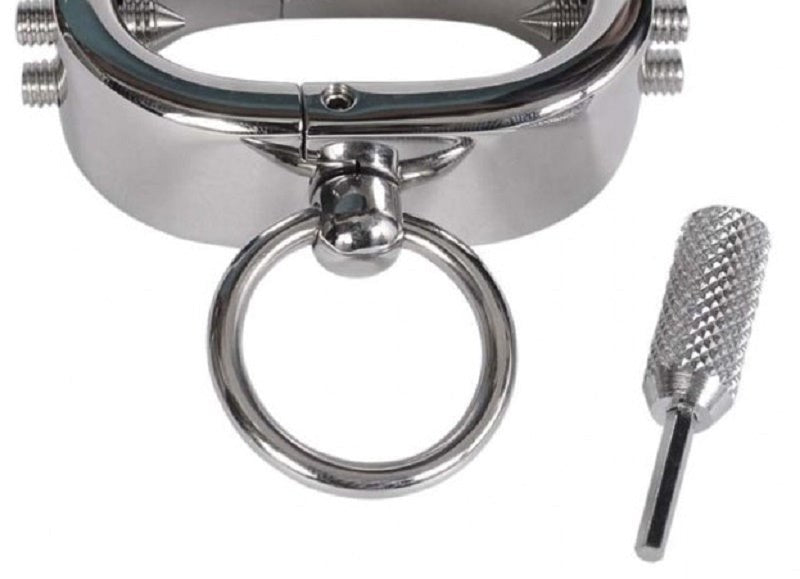 Hells Couture Kelis Cock & Ball Torture Teeth Adjustable CBT Device - - Steel Sex Toys