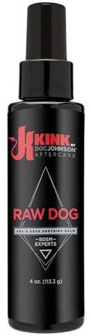 Doc Johnson Kink After Care Raw Dog 4 fl. Oz. Cream Soothes After Anal Play - Bath and Intimate Fragrances