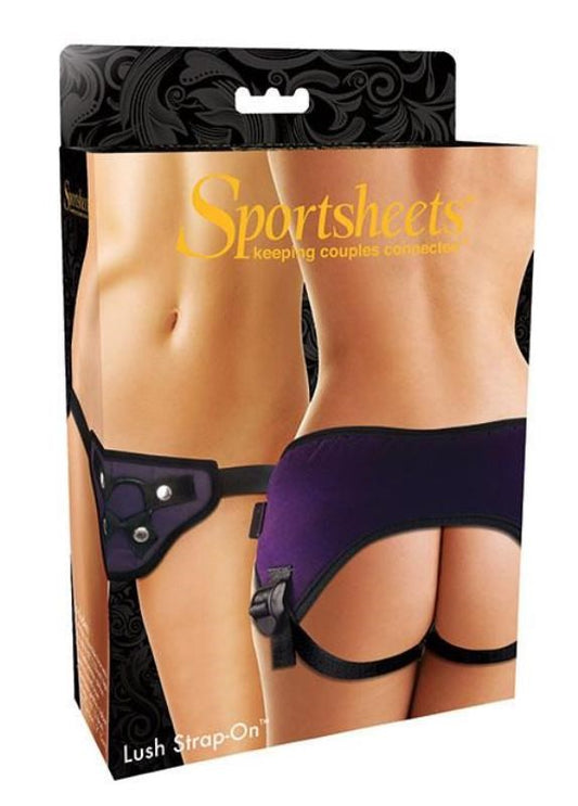 Sportsheets Lush Strap On Harness with 4 Way Adjustable Straps - - Strap On Sextoys