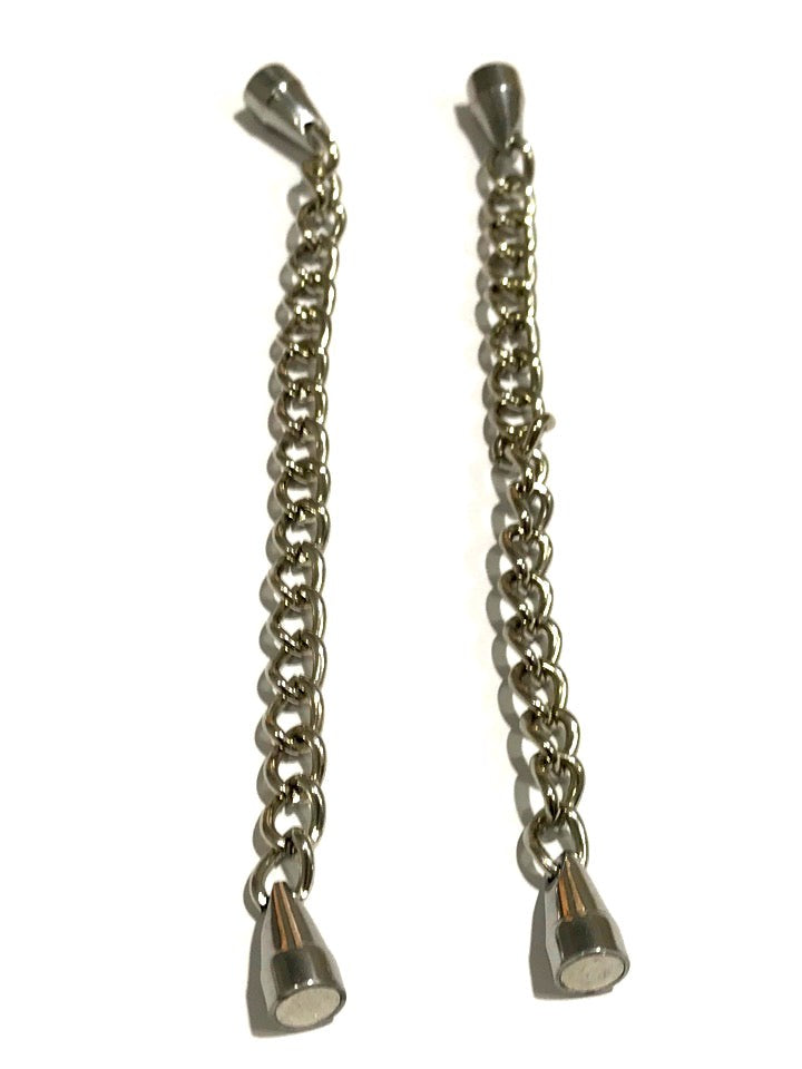 Hells Couture Magnetic Nipple Clamps with Adjustable Pressure Control - - Breast and Nipple Toys