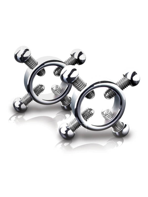 Pipedream Products Metal Worx Nipple Screws Women Adult Toy Premium Steel - - Breast and Nipple Toys