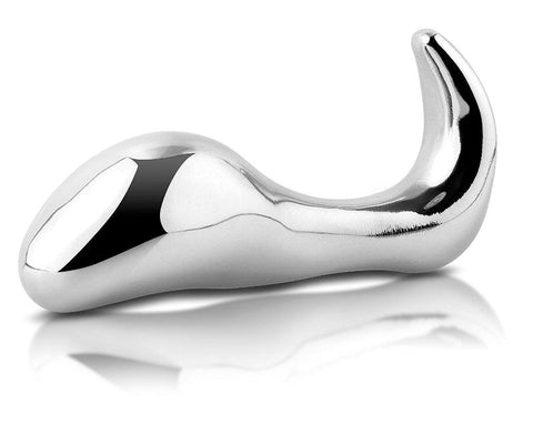 Pipedream Metal Worx Stainless Steel Perfect Butt Plug Heavy Weight Design - Steel Sex Toys
