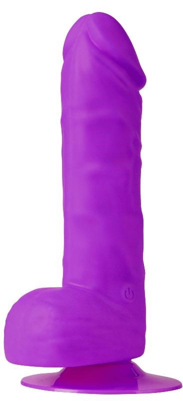 NANMA Corporation One Touch Silicone 7 Vibrator Purple with 10 Vibration Modes - - Realistic Dildos