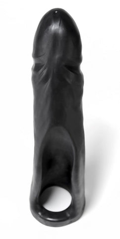 Oxballs Donkey Double Penetrator Black Hands Free Cockring Dildo - Pumps, Extenders and Sleeves