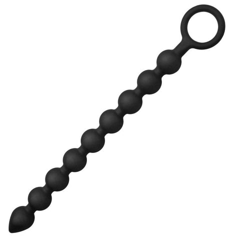 XR Brands Pathicus Nine Bulb Silicone Anal Wand with Nine Graduated Bulbs - Anal Beads and Balls