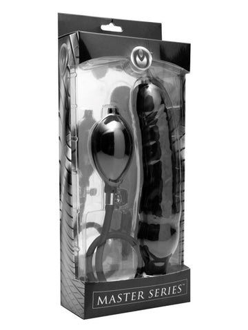 XR Brands Primal Inflatable Dildo Customizable Manual Pump Girth Control - Realistic Dildos
