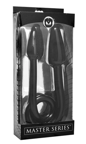 XR Brands Ravens Tail 2X Dual Ended Anal Plug 29.75 Inch Flexible - Double Ender