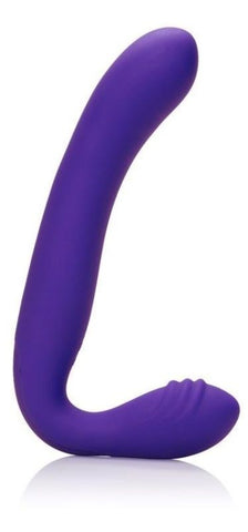 California Exotics Rechargeable Silicone Love Rider Strapless Strap On Purple - Strap On Sextoys