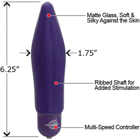 Doc Johnson Reflections ECSTASY Adult Glass Vibrator with Three Speeds - Glass Sex Toys