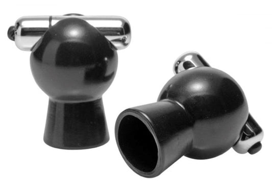 XR Brands Reverb Vibrating Nipple Suckers with Dual Stimulation - - Breast and Nipple Toys