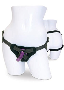 Sportsheets Sex & Mischief Strap On & Silicone Dildo Kit 4 Way Adjustable - - Strap On Sextoys