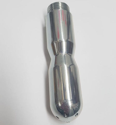 Hells Couture Shower Head Metal Anal Douche 7 Precision Jets - Steel Sex Toys