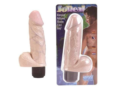 Seven Creations So Real 6 Inch Realistic Vibrating Dong with Multi Speed - Realistic Dildos