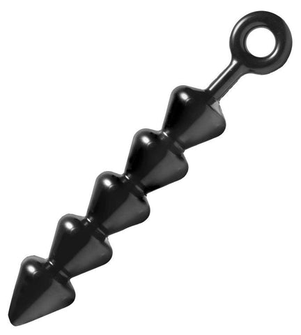 XR Brands Spades Extra Large Anal Beads Unique Spade Shape Design - Anal Beads and Balls