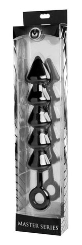 XR Brands Spades Extra Large Anal Beads Unique Spade Shape Design - Anal Beads and Balls