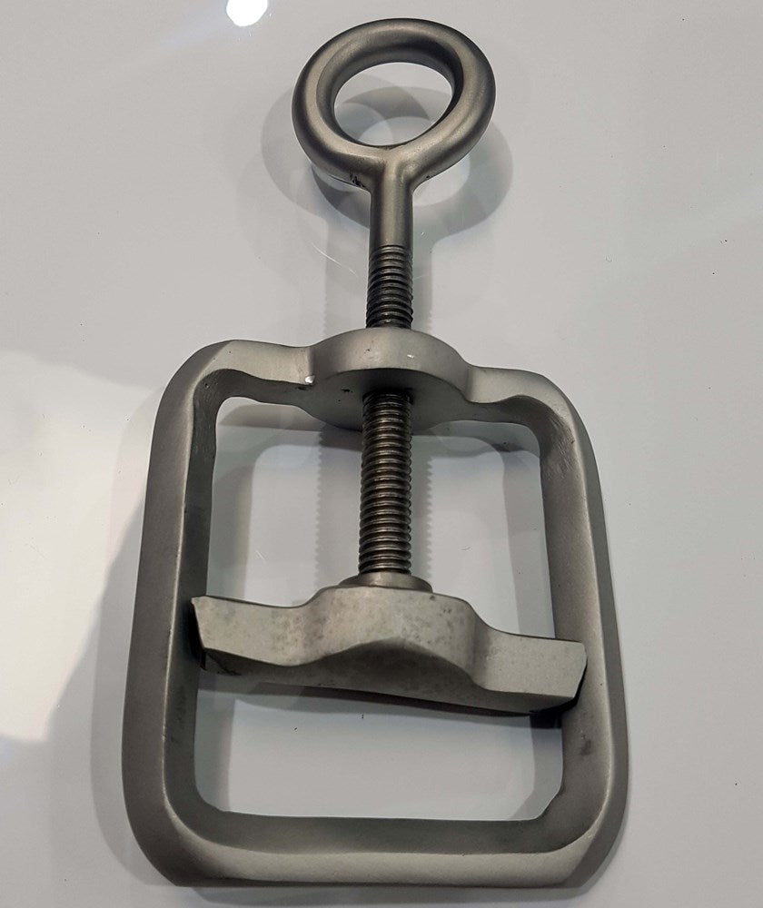 Hells Couture Steel Ball Crusher CBT Cock and Ball Torture Device - - Steel Sex Toys