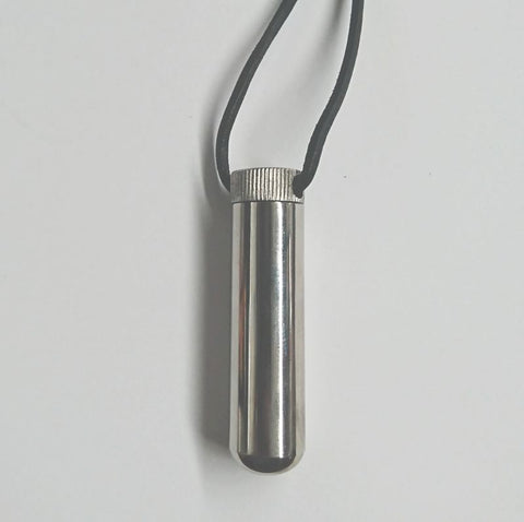 Hells Couture Steel Inhaler on BDSM Play Leather Cord Premium BDSM Accessory - Steel Sex Toys