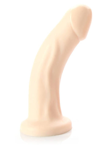 Tantus Adam O2 Cream Dual Density Realistic Dildo with Harness Base - Realistic Dildos