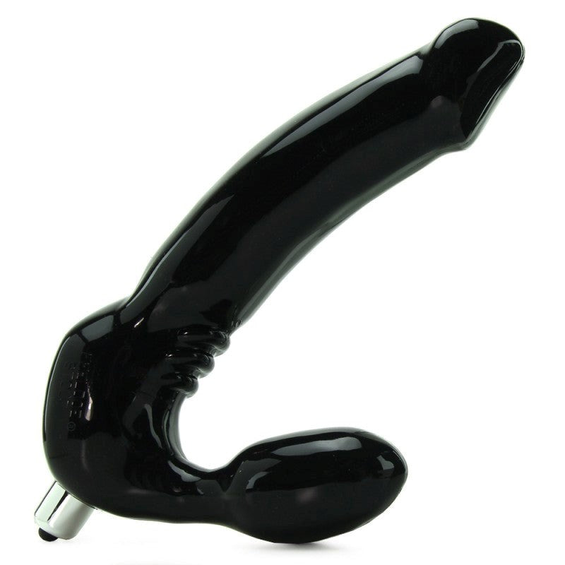 Tantus Feeldoe Stout Black Premium Silicone Strapless Vibrator - - Realistic Dildos