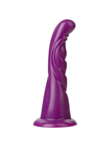 Doc Johnson Vac U Lock The Beauty Strap On Purple Curved G Spot Dildo - Strap On Sextoys